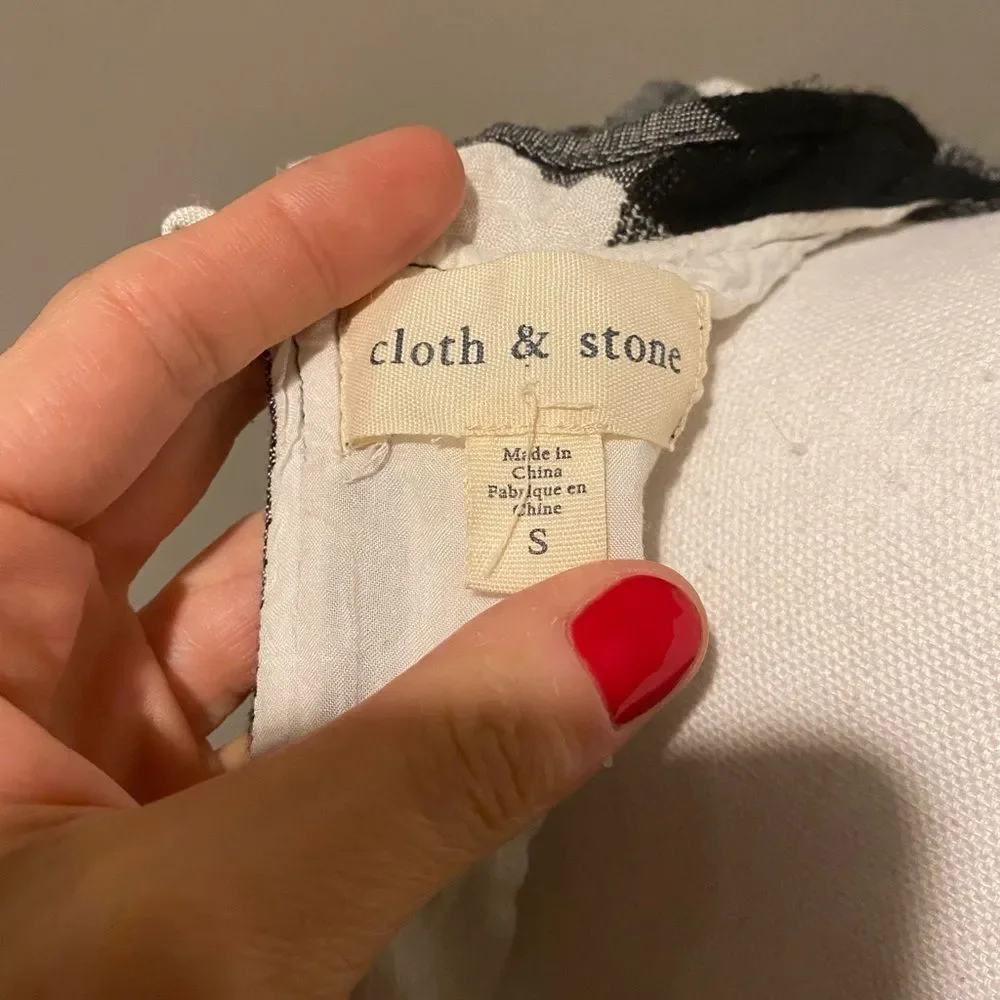 Anthropologie Cloth & Stone checkered gingham romper - Picture 6 of 15